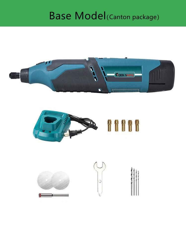 Toolsmfg 12V Cordless Variable Speed Electric Rotary Tool Kit