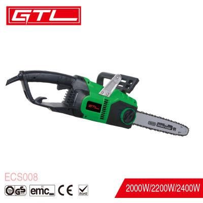 2400W Lightweigt Portable Corded Chain Saw Wood Cutting Tools Electric Chainsaw (ECS008)
