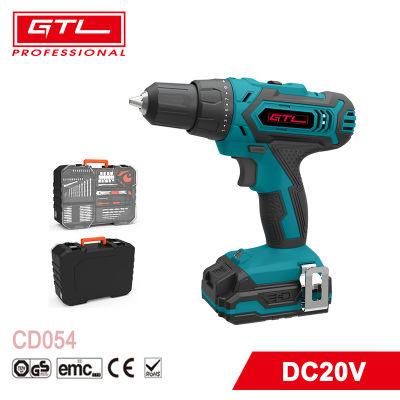 20V Lithium Drill Driver Variable Speed Cordless Drill Kit with 74 Accessories &amp; 2 Batteries