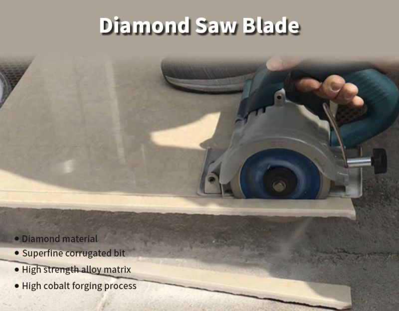 Turbo Ceramic and Porcelain Tiles Diamond Saw Blade with Thicker Core