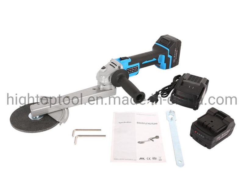 Lithium Charging Wireless Cordless Electrical Metal Stainless Steel Corner Fillet Weld Grinder Sander Polisher
