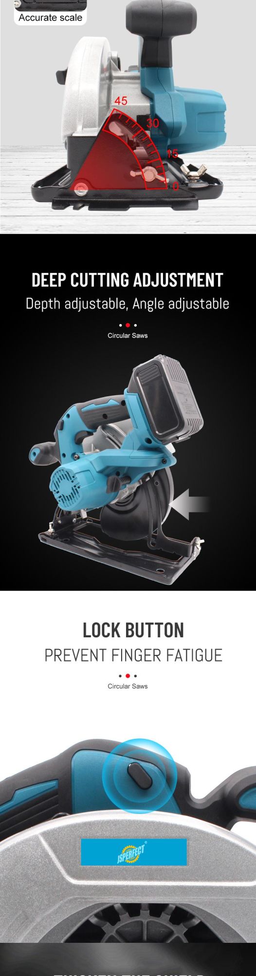 Factory Directly Selling Cordless Circular Hand Saw