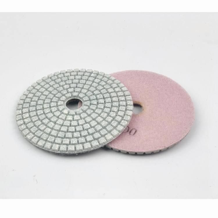 4 Inch Wet/Dry Set of 10+1 Backer Pad for Granite Concrete Marble Diamond Polishing Disc Pad