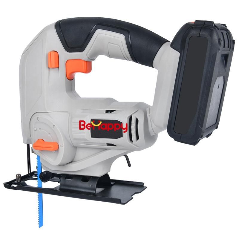 Behappy 20V Charged Battery Plastic Metal Wood Cutter Adjustable Cordless Electric Jigsaw Machine