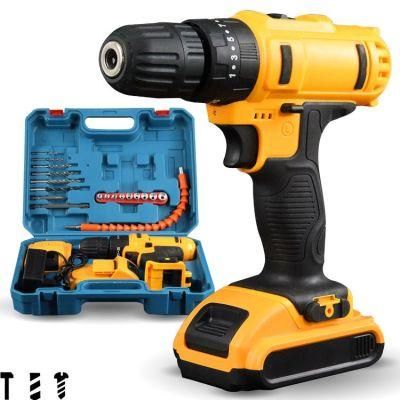 Portable 12V 24V Cordless Power Drill Machine Drill Set with Battery Powertools Electric Drills
