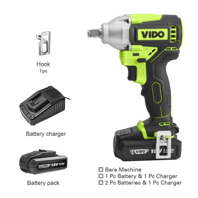 Vido High Quality 18V Brushless Impact Wrench