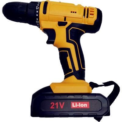 21V Battery Optional Brushed Electric Drill Handheld Machine