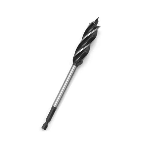 10*165mm Four Flutes Hex Shank Carbon Steel Wood Drilling