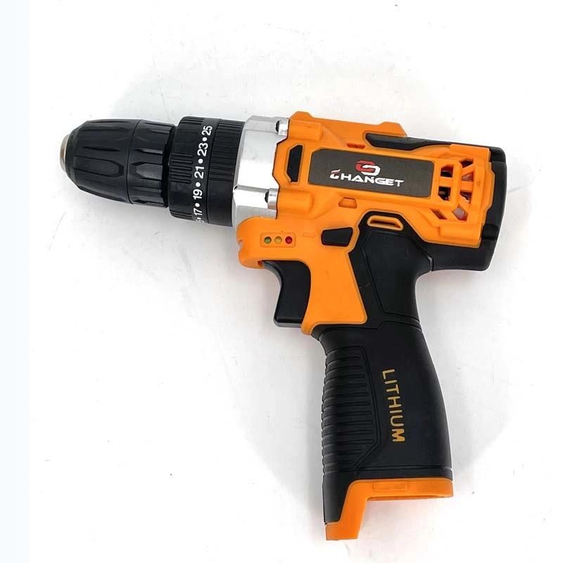 Cg-2003orange Impact Double Speed 12V 16.8V 21V Li-on Lithium Battery Professional Manufacturer Hand Rechargeable Forward and Reverse Impact Cordless Drill