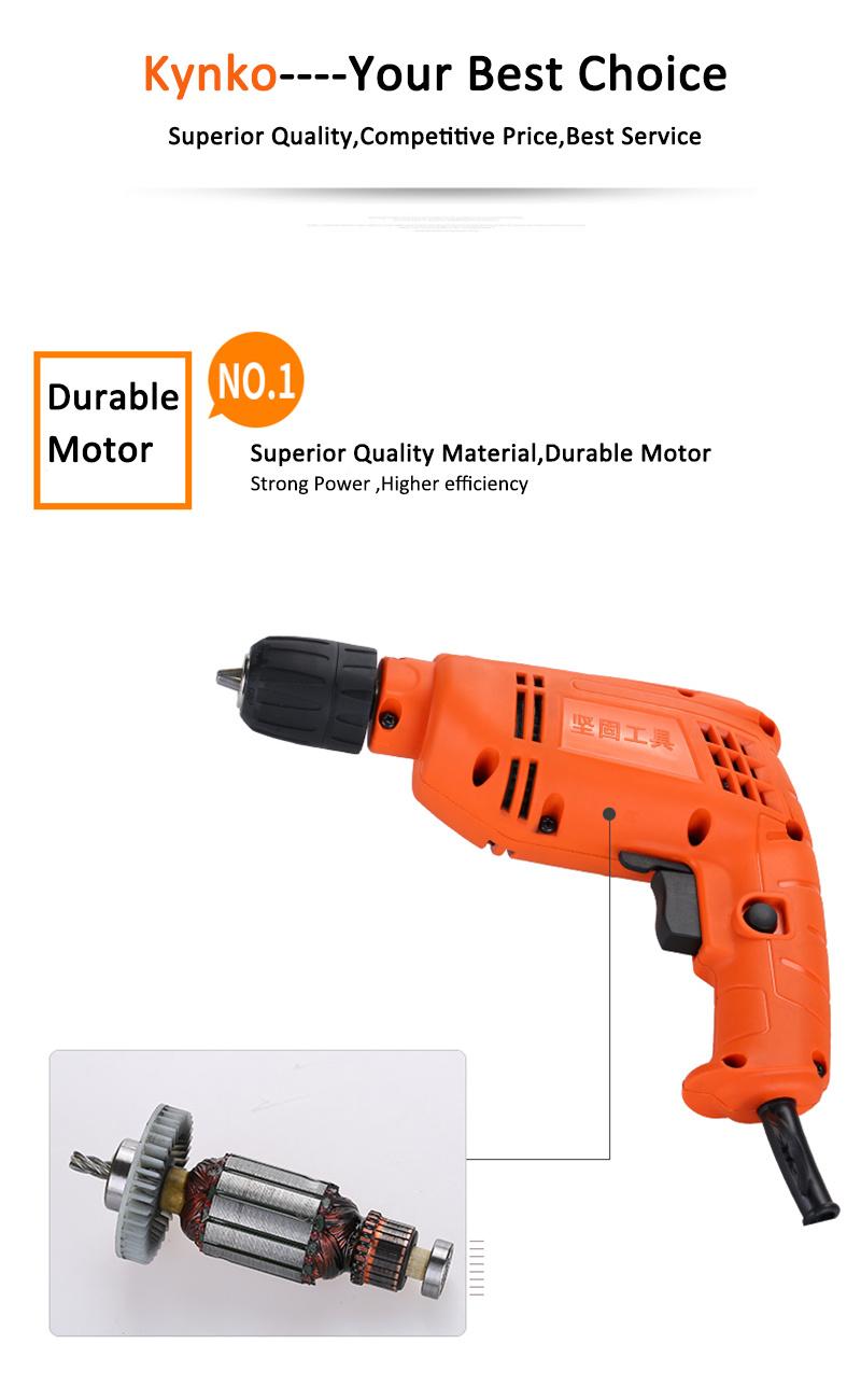 450W/10mm Kynko Power Tools/Variable Speed Electric Drill (6601)