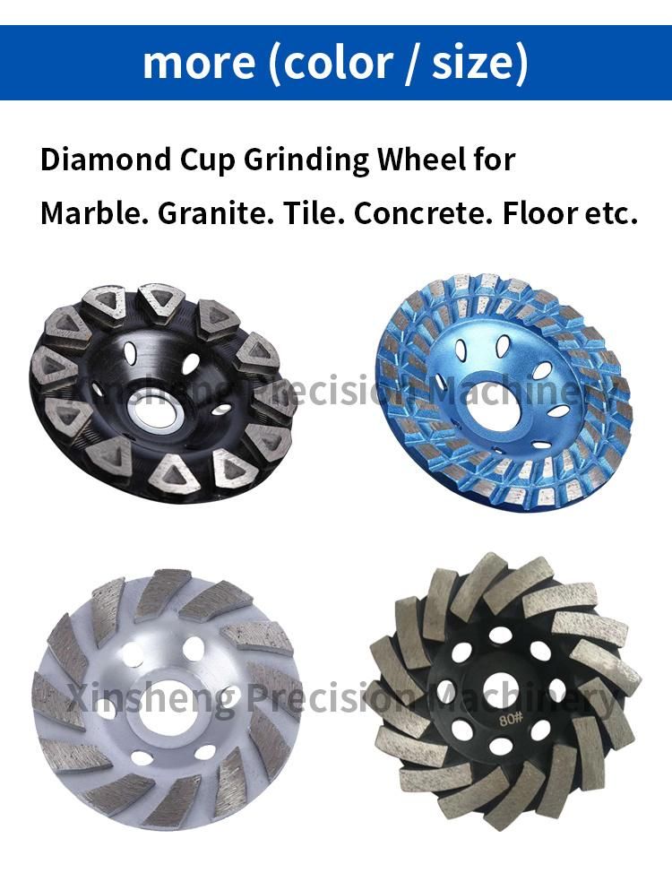 Customized 105mm Diamond Segment Grinding Cup Wheel for Polishing Concrete