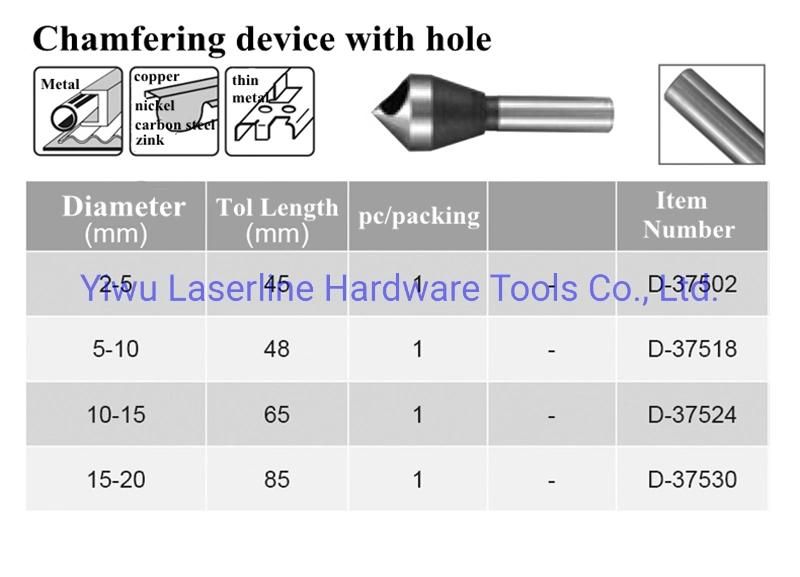 Original Makita HSS Zero Flute Chamfering Drill Bits for Countersink Hole