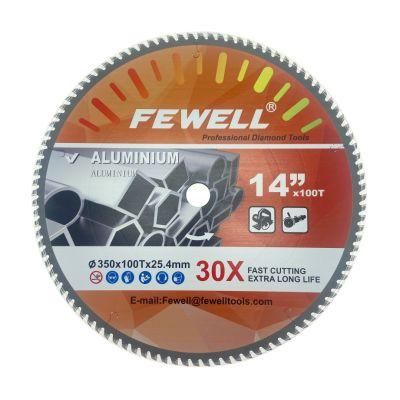 14inch 350*3.0*100t*25.4mm Circular Tct Saw Blade for Cutting Aluminum