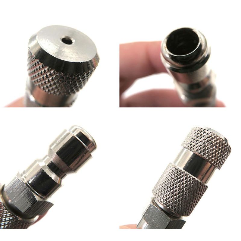 Cross-Border Supply Copper Nozzle 360 Metal Nickel-Plated High-Pressure Cleaner 1/4 Inch Quick-Connect Water Gun Nozzle