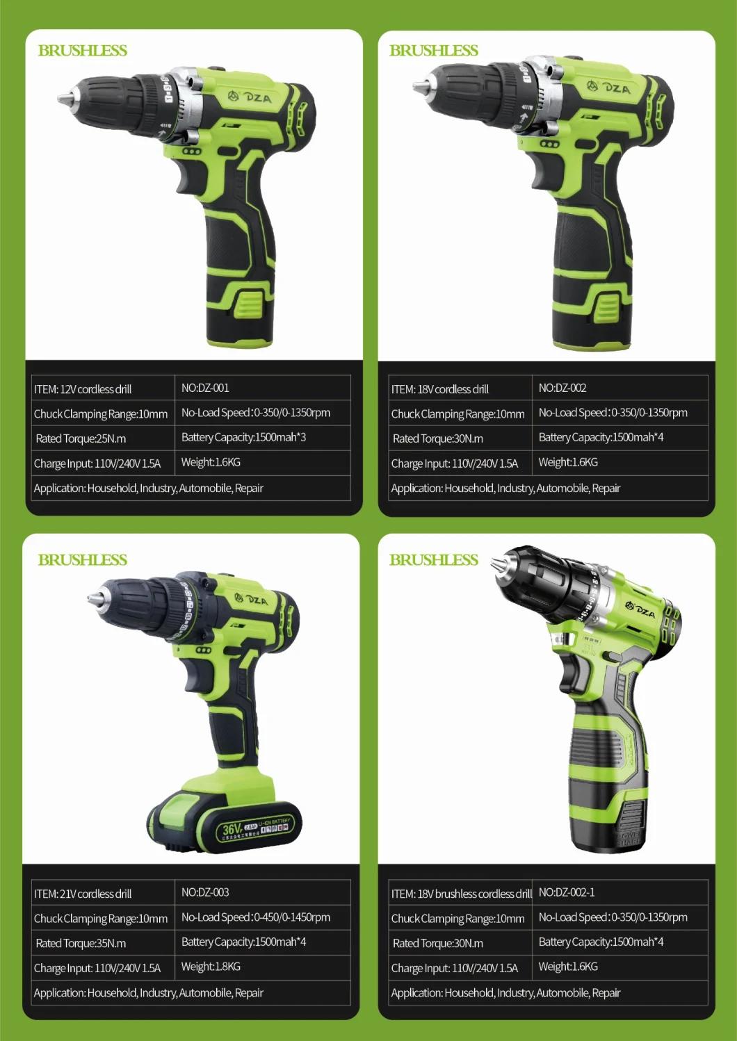 OEM Electric 21V Cordless Battery Brushless Drill Set