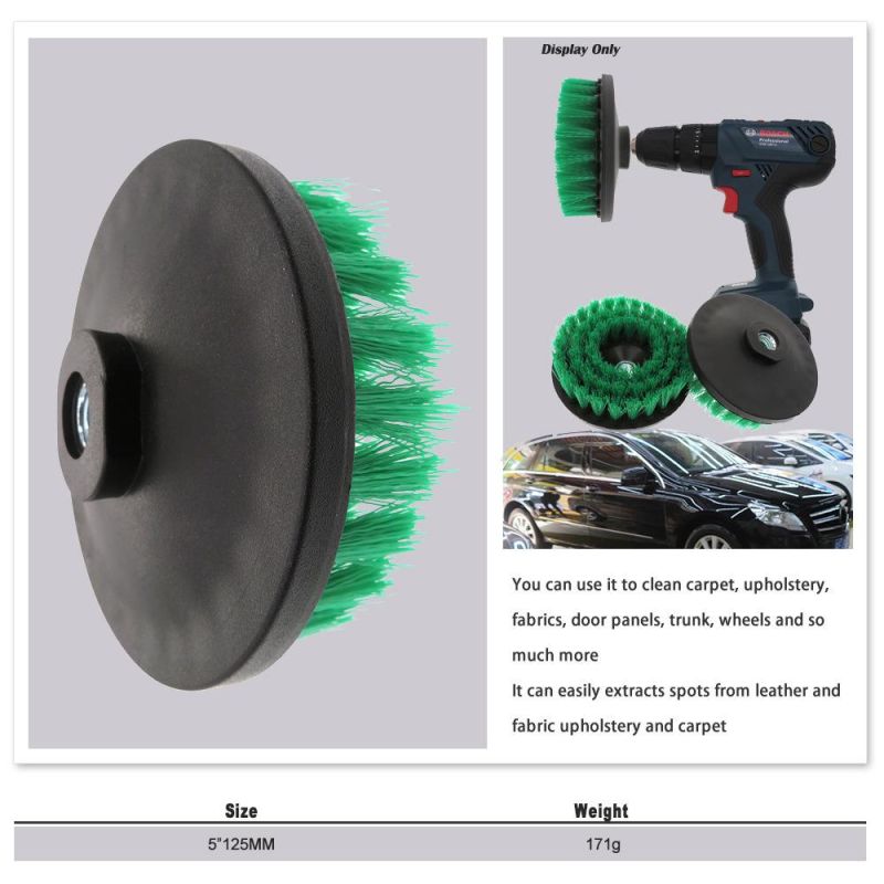 5 Inch M14 Green Hollow Electric Drill Brush Disc Brush Cleaning Brush