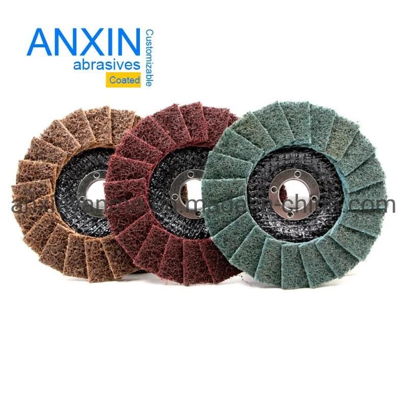 4.5"*7/8" Blue Color Metal Polishing Surface Condition Flap Disc