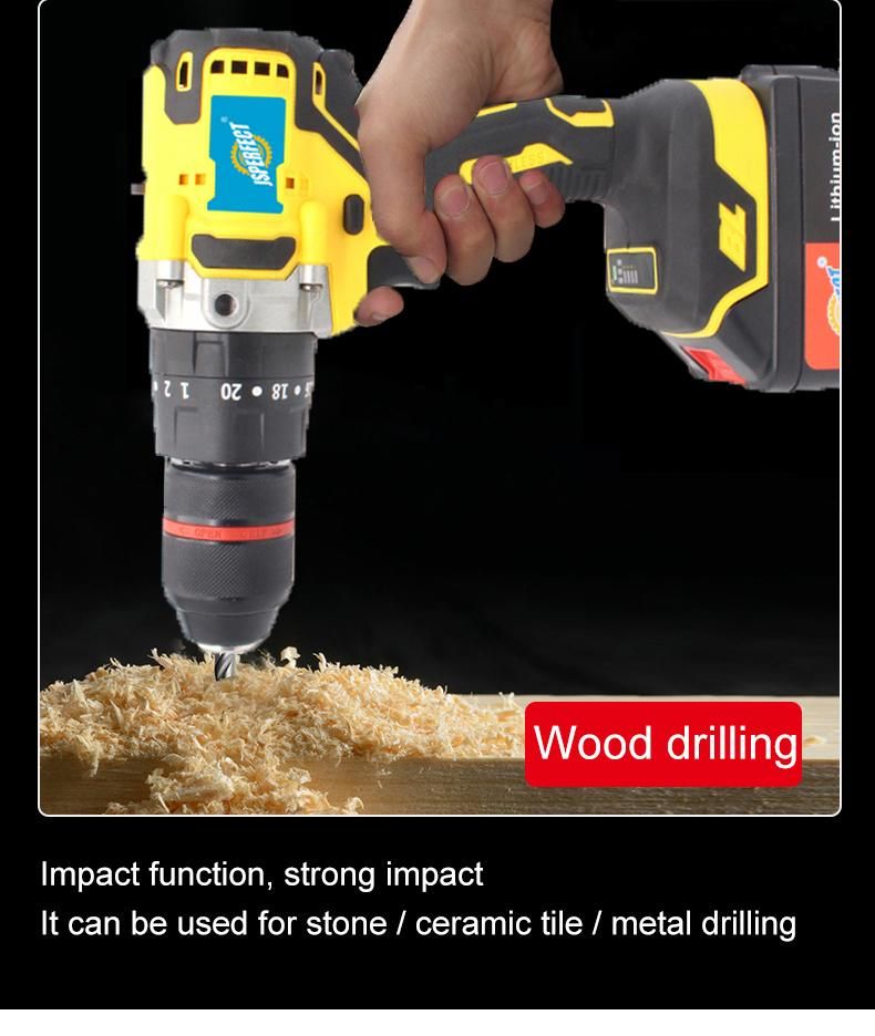 20V Cordless Impact Drill 13mm Professional Performance