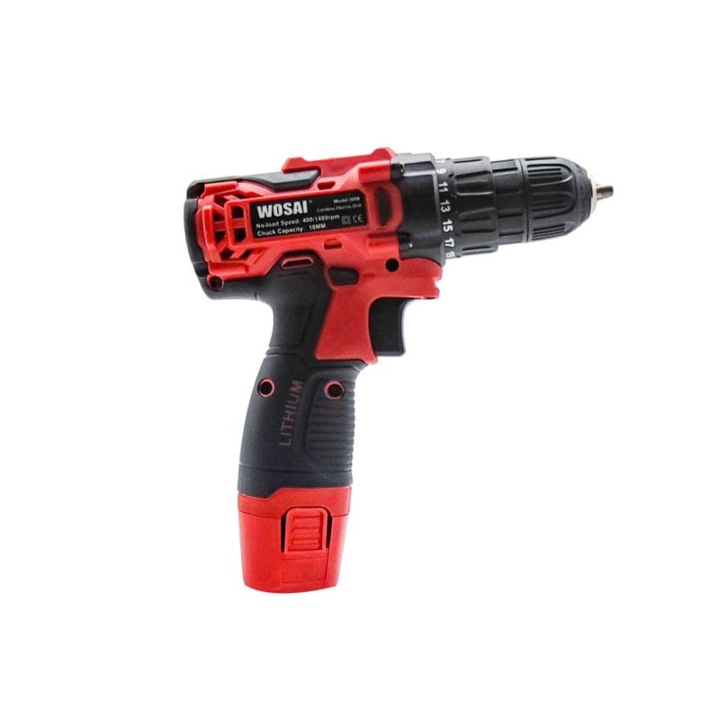 Cordless Wosai 12V Rechargeable Lithium Power Electric Drill