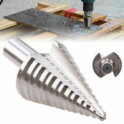 Titanium Step Drill Bit High Speed Steel Cutter 5-35mm 13 Step Sizes Cone Drill