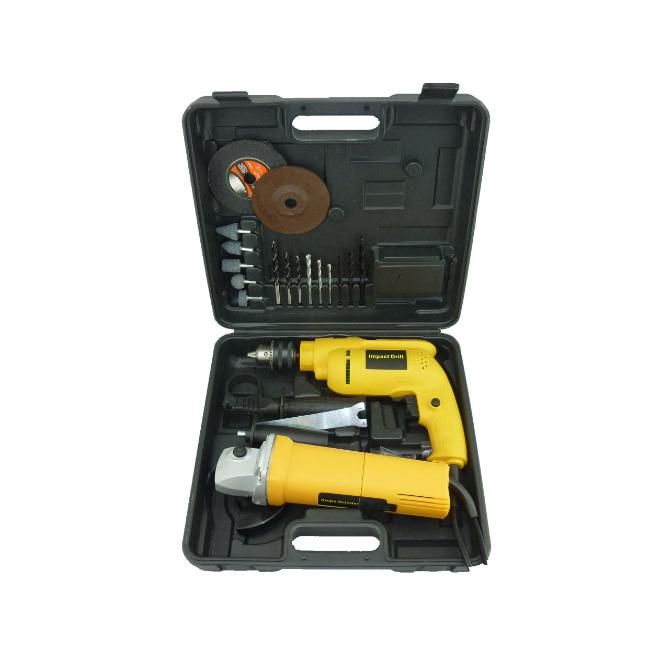 Power Tools Manufacturer Supplied Electric Hand Tools Set with Plastic Box