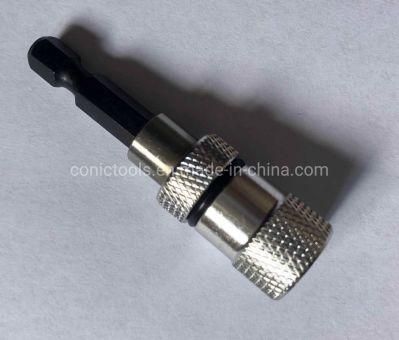 Stainless Steel Magnetic Screwdriver Bit Holder with Adjustable Magnetic Cap