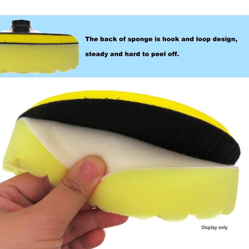 Cross-Border Supply 7 Inch 180mm Car Polishing Sponge Wash Sponge Car Cleaning Supplies Wax Beauty