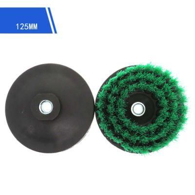 5 Inch M14 Green Hollow Electric Drill Brush Disc Brush Cleaning Brush