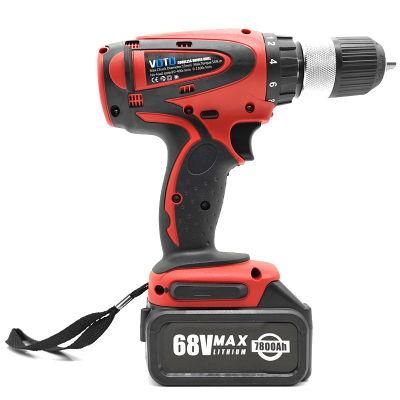 Compact Electric Impact Lithium Ion Cordless Power Tool Drill