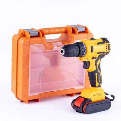 21V Impact Electric Cordless Brushless Compact Power Drill with 2-Speed Lithium-Ion Battery Drill Driver