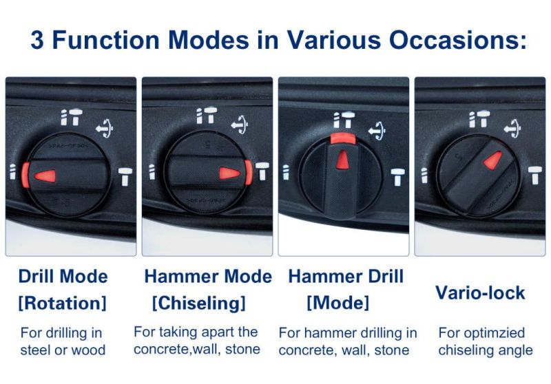 Sali 2128 28mm 850W Multifunction Function High Quality Rotary Hammer