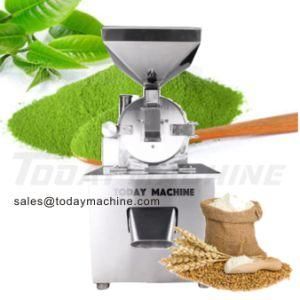 Dry Tea Leaf Cutting Grinding Machine, Commercial Herb Leaves Powder Grinder, Matcha Tea Grind Machine