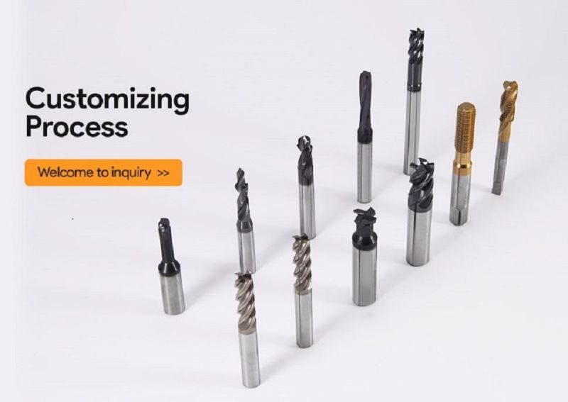 4 Flute Coated Carbide CNC Face Corn Shank Flatend Millinging Thread Steel Milling Cutter Electric Tools Drill Parts