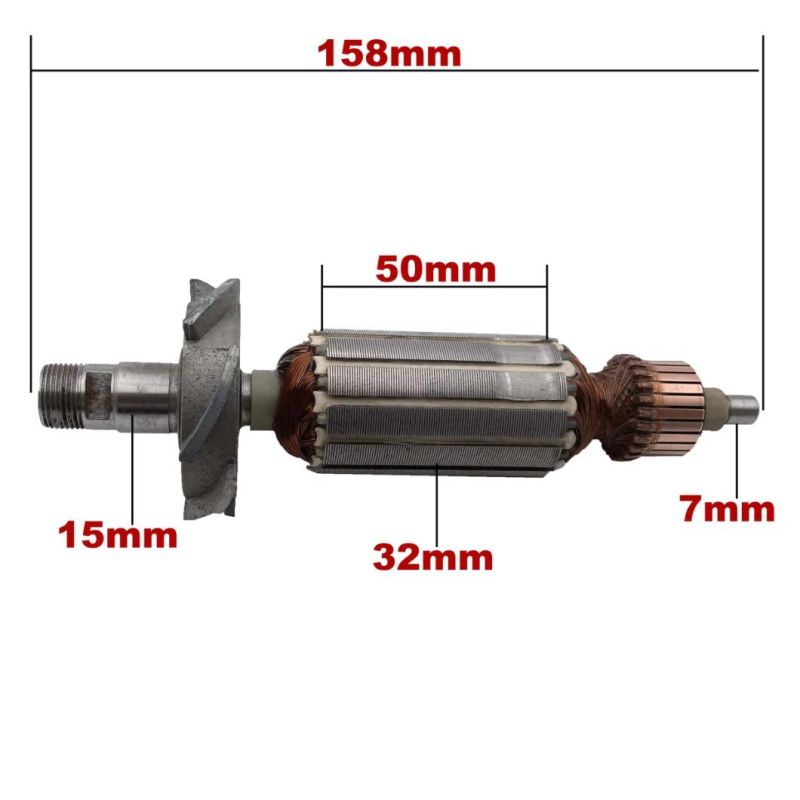 AC220V-240V Armature Rotor Anchor Replacement for Maktec Wood Trimmer