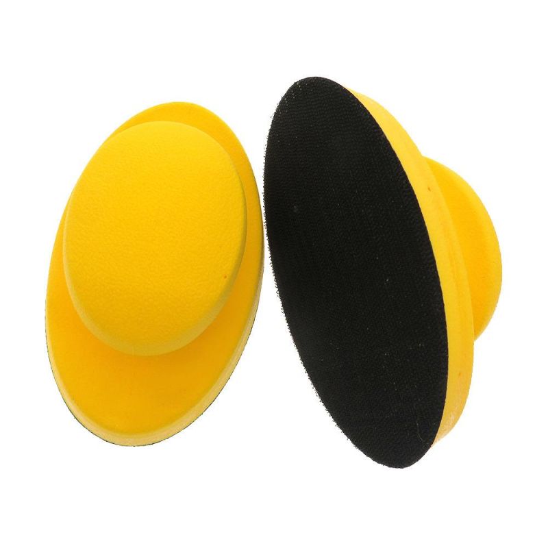 Cross-Border Supply 150*90mm Manual Oval Polishing Disc Self-Adhesive Flocking Sandpaper Polishing Disc for Car Cleaning