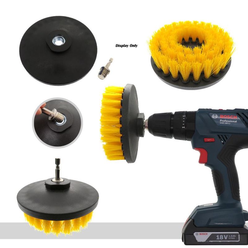 5 Inch M14 Yellow Hollow Electric Drill Brush Disc Brush Cleaning Brush