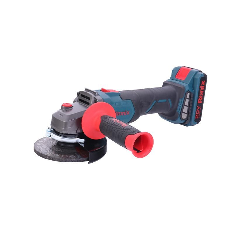 Ronix 8901 20V Brushless Grinding Cutting Li-ion 115mm Cordless Battery Mini Angle Grinder
