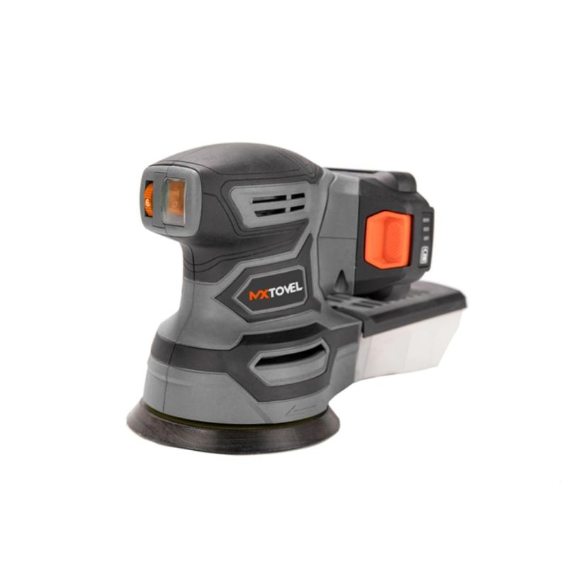 Mxtovel 125mm Random Orbital 20V Lithium Battery Power Cordless Rotary Sander with Sanding Papers