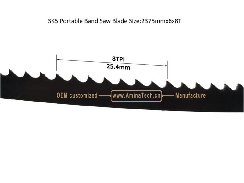 SK5 Portable Bandsaw Blade Size:2375mmx6x8T