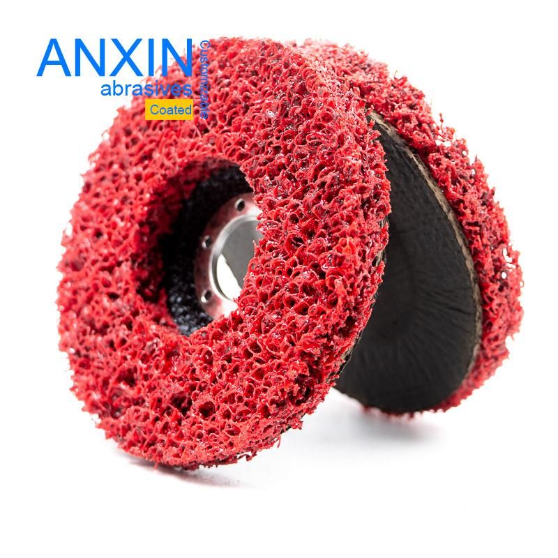 4"*5/8" Cleaning Pad Paint Removing Rush Red Color
