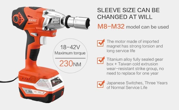 18/20V High Torque Electric Impact Wrench /Car Wrench/Max 230nm/ New Arrival