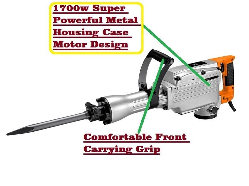 1700W Strong Powerful Electric Demolition Breaker Power Tool