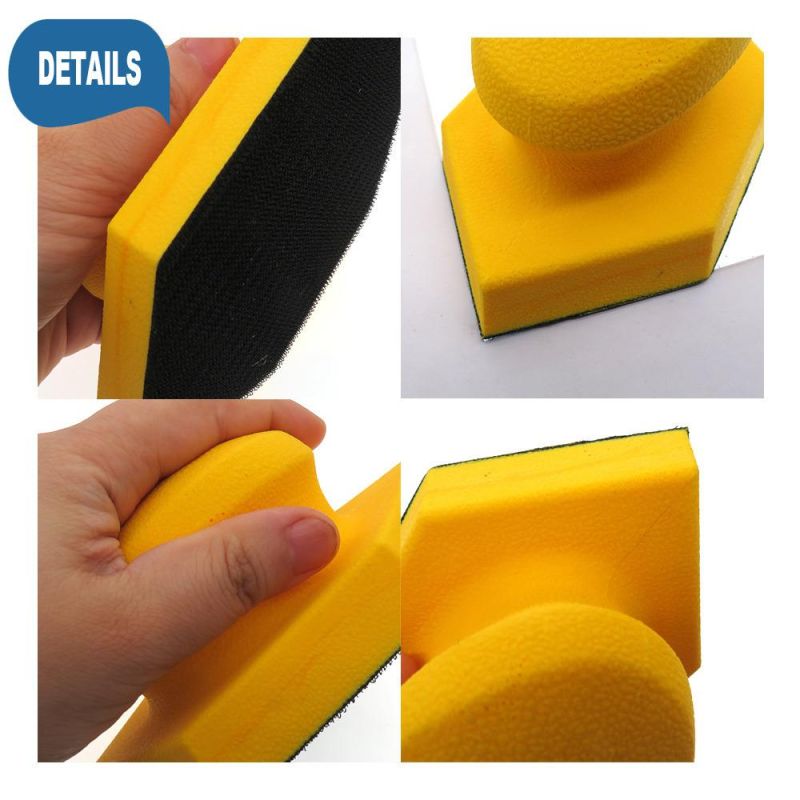 Cross-Border Supply 150*90mm Manual Diamond Polishing Disc Self-Adhesive Back Velvet Sandpaper Polishing Disc for Car Cleaning