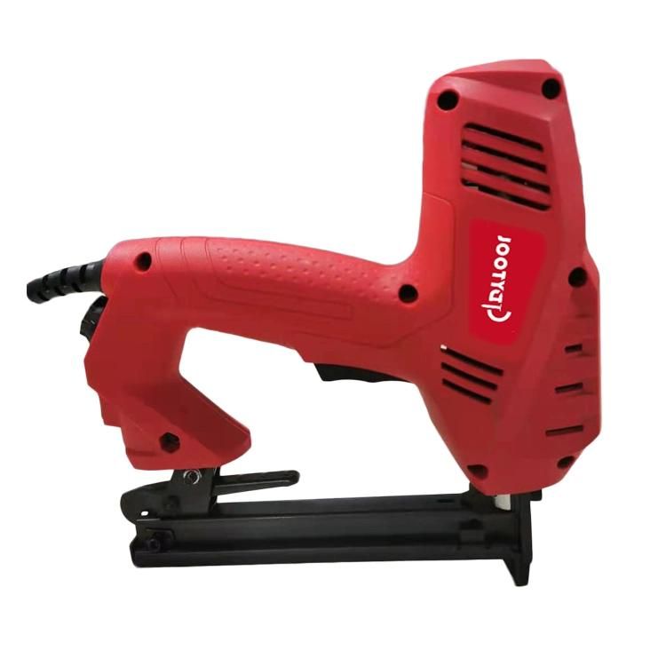 Electric Power Stapler Nail Gun, Ga. 21 80 Staple Gun, 1/2′′ Crown Electric Staple Gun, Electric Stapler with Adjust Button Power Gdy-Ef8016b