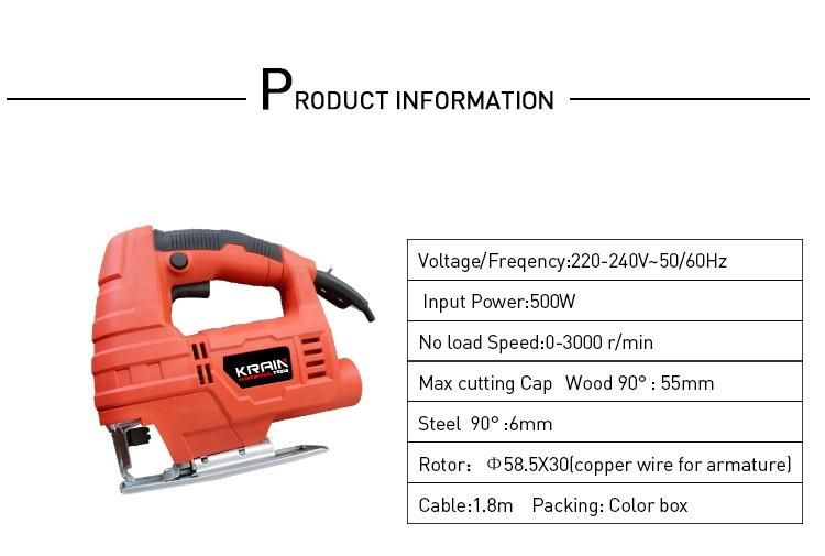 55mm 550W Economic Variable Speed Jig Saw