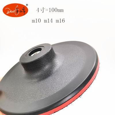 Daofeng 3inch Sanding Disc Backing Pad Black&Red