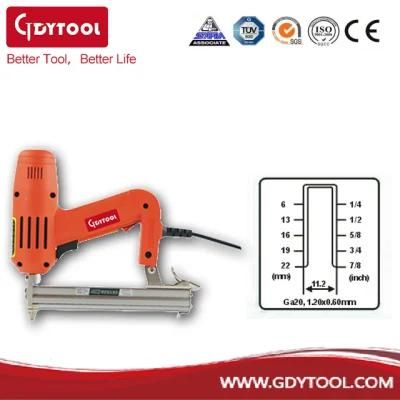 Powerful 1800W Ga. 20 Medium Crown Electric Stapler Chinese Electric Staple Gun Power Nail Gun Electric Stapler Gdy-Ej1022A