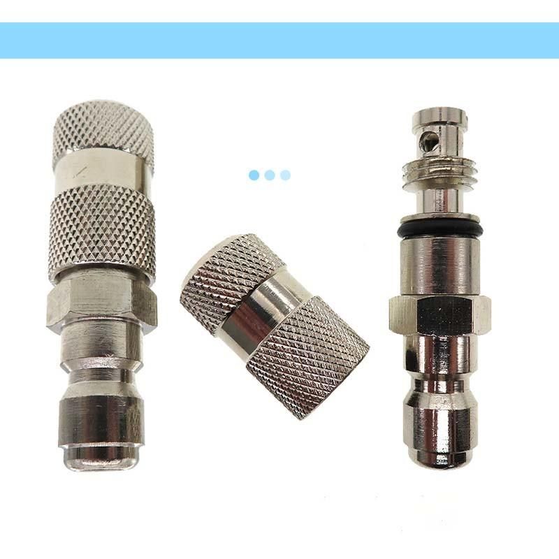 Cross-Border Supply Copper Nozzle 360 Metal Nickel-Plated High-Pressure Cleaner 1/4 Inch Quick-Connect Water Gun Nozzle