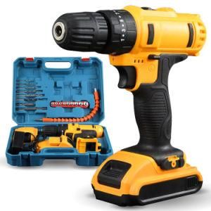 High Quality Cordless Hand Electric Impact Drill Power Toolkit for Woodworking