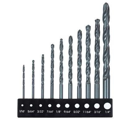 10PCS Black Drill Bit Set for Metal